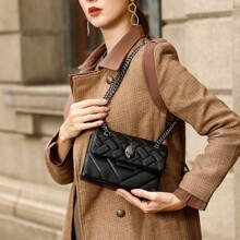 外贸跨境电商链条女包包单肩斜挎包鹰头小包包广州狮岭包Handbag