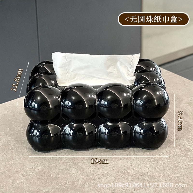 奶油风纸巾盒客厅高级感抽纸盒轻奢创意棉花糖纸抽盒家用餐巾纸盒|undefined