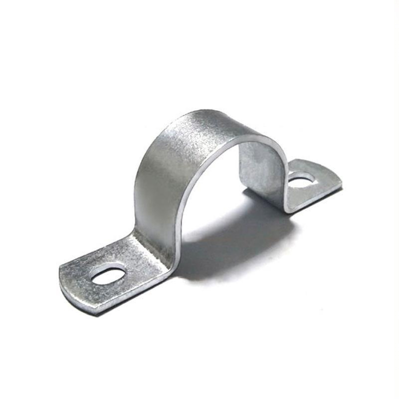 Thickened Pipe Clamp Iron Galvanized Water Pipe Riding Clamp Fixed Pipe Clamp Suspension Bridge Sign Omka Hoop U-Shaped Code