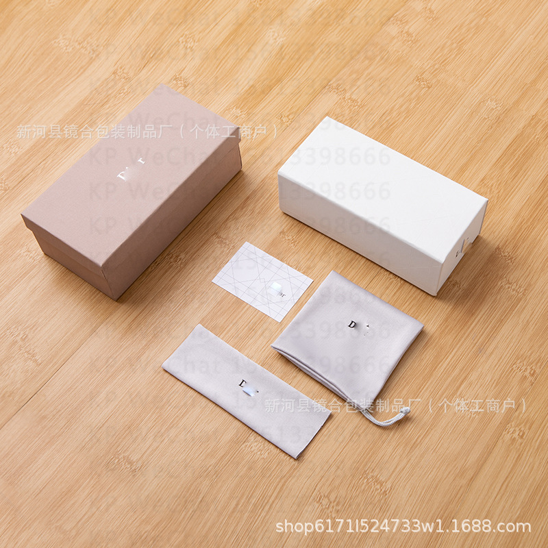 Spot al por mayor nueva caja de gafas de marca de alta gama de moda caja de gafas de sol de alta gama caja de embalaje completa