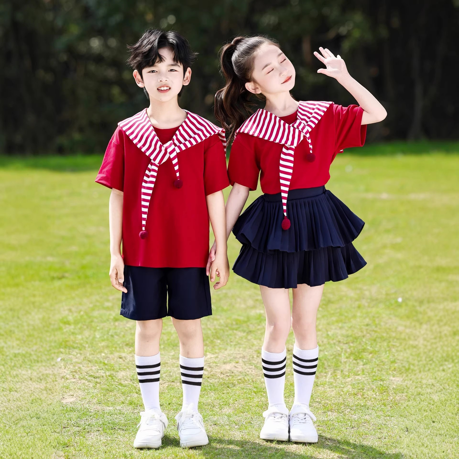 Children's Day performance costumes, kindergarten uniforms, graduation photo class uniforms, cheerleader uniforms, elementary school uniforms, performance outfits