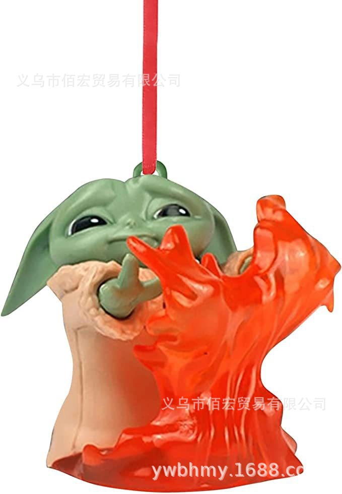 Nuevo producto transfronterizo Decoración de Navidad Baby Y-oda Baby Yoda Decoraciones de Navidad
