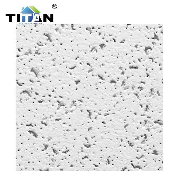 Techo de oficina de exportación 600*600 tablero absorbente de sonido de lana mineral
