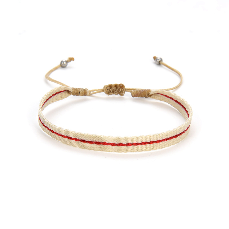 1 Pièce Style Ethnique Rond Fil De Soie Tricot Unisexe Bracelets display picture 4