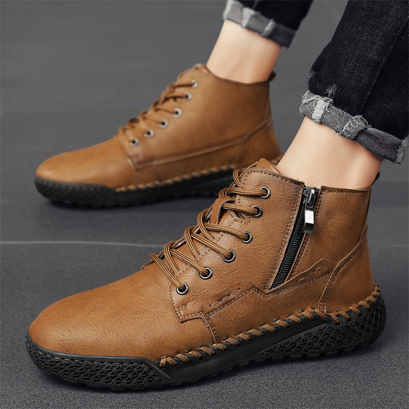 Прямая поставка с фабрики, трансграничная Мужская обувь больших размеров, сшитая вручную, 23291