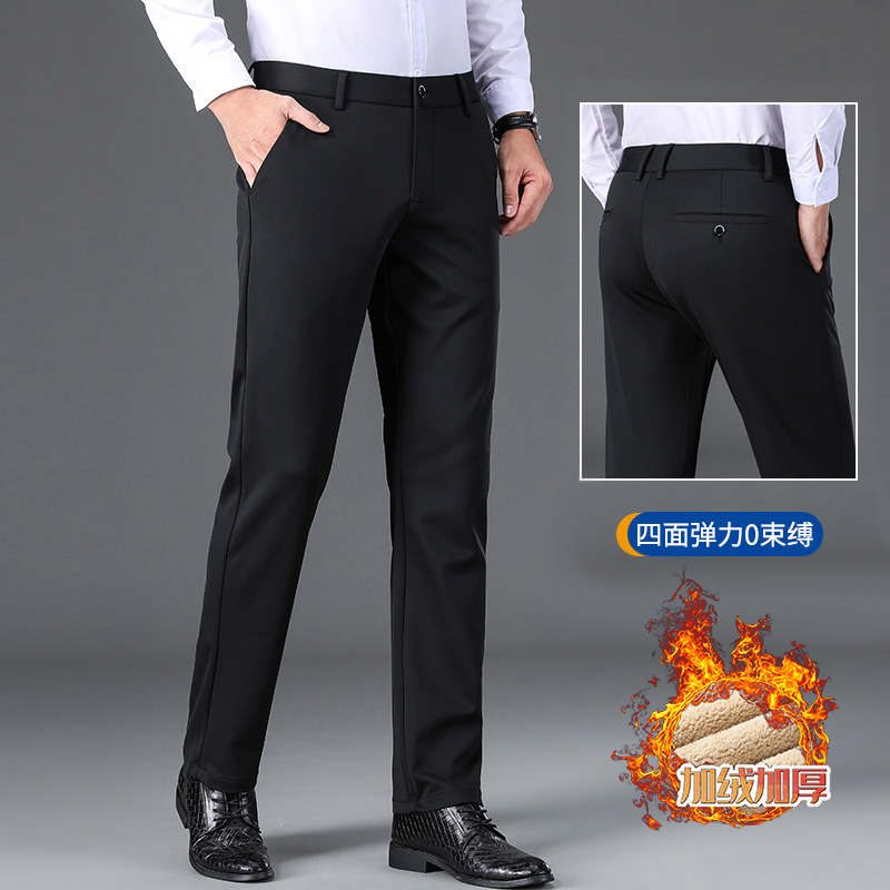 Pantalones casuales de negocios para hombres, pantalones casuales rectos, sueltos, trajes, pantalones largos, pantalones casuales de trabajo, ventas