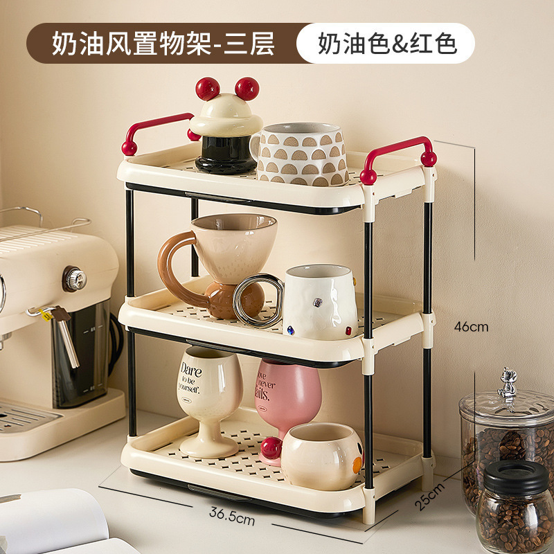 デスクトップ哺乳瓶補助食収納棚多層水杯棚キッチン赤ちゃん粉ミルク食器トレー高水切り棚|undefined