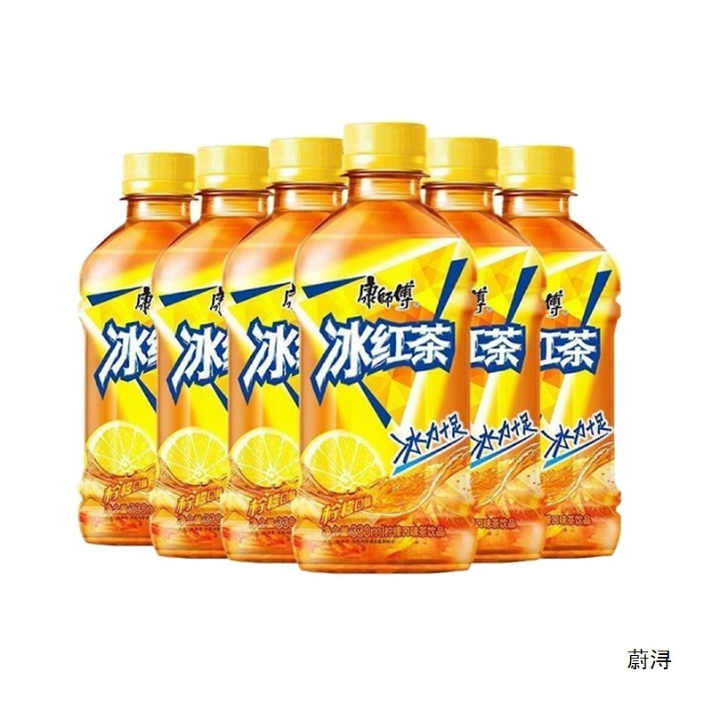 康师傅茶饮冰红茶夏季解渴饮料多口味可选330ml*6瓶