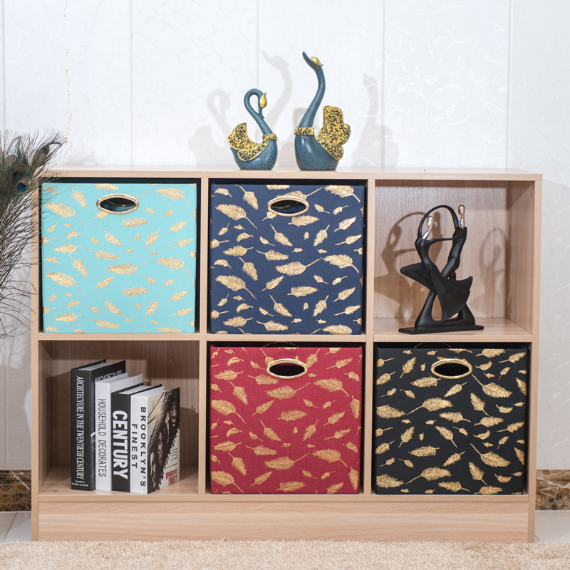 家居棉麻折叠收纳盒布艺帆布收纳箱儿童衣服收纳筐卡通玩具储物箱