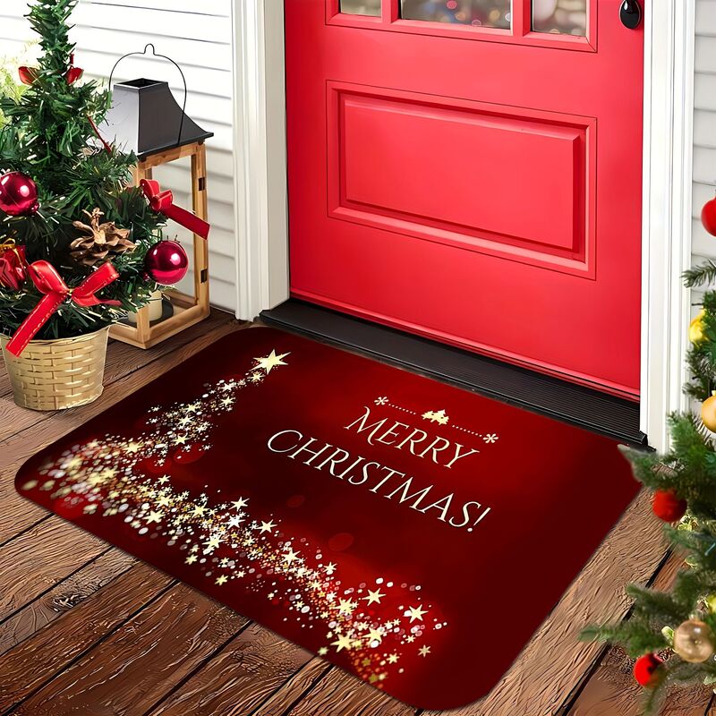 Christmas Hot-Selling Pod Cross-Border Shipping Flannel Kitchen Floor Mat, Entryway Carpet, Water-Absorbent Non-Slip Mat, Bathroom Floor Mat Christmas Hot-Selling Pod Cross-Border Shipping Flannel Kitchen Floor Mat, Entryway Carpet, Water-Absorbent Non-Slip Mat, Bathroom Floor Mat