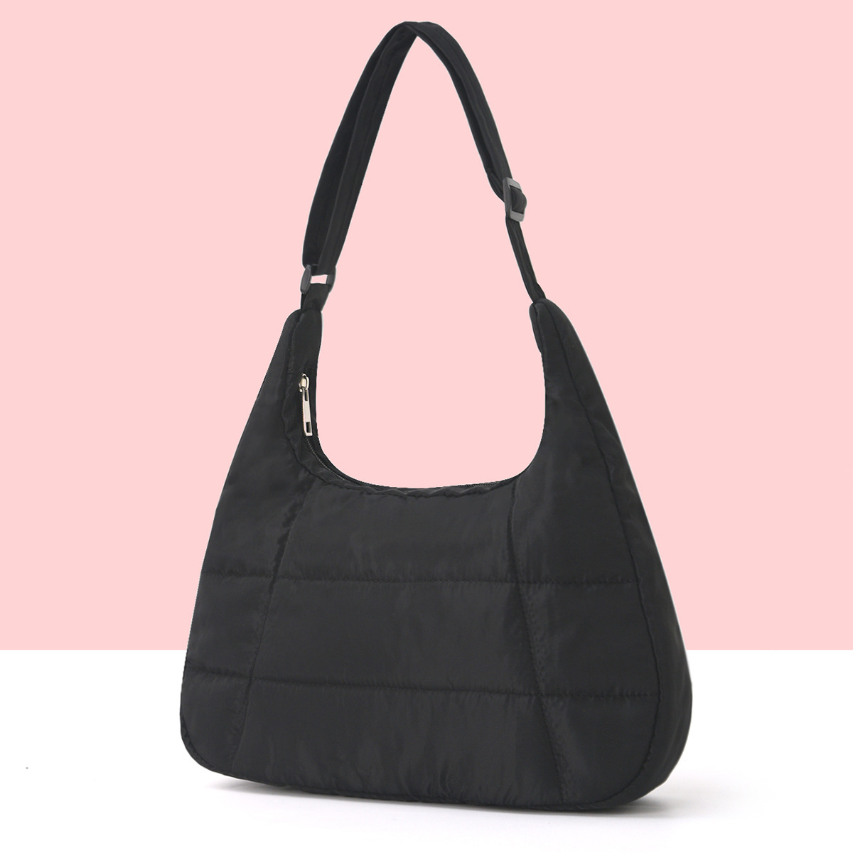 Bolso Tote de venta caliente transfronterizo 2024 modelos de otoño e invierno bolso de plumas de moda de alta capacidad para desplazamientos de un solo hombro y axila