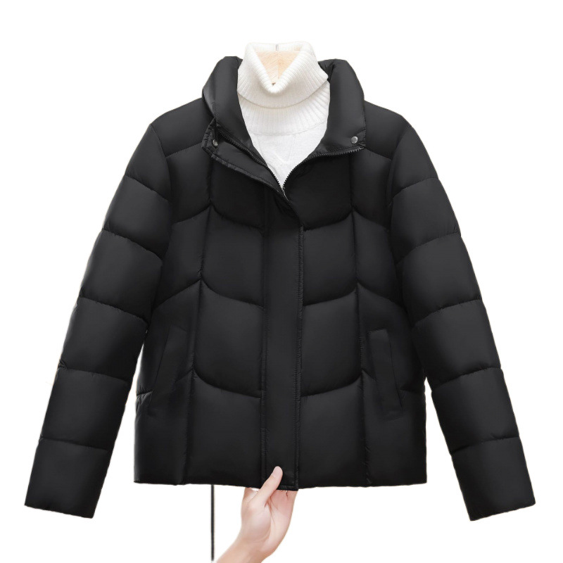 Comercio exterior ropa de pan 2025 nuevo corto plumón ropa de algodón mujer coreana suelta chaqueta de invierno y otoño gruesa image 5