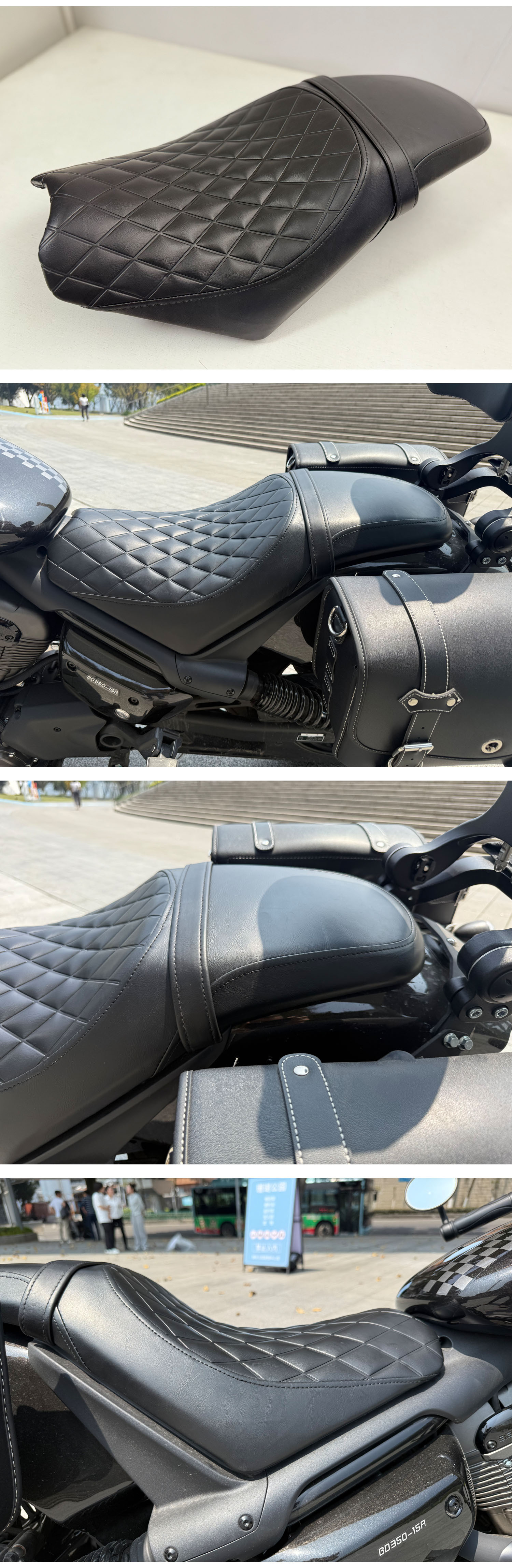 Suitable for Gingila 350 wear-resistant non-slip motorcycle accessories comfortable breathable thick waterproof modified cushion