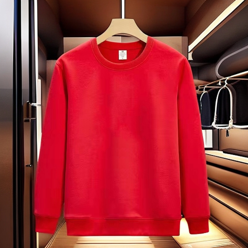 2025 New Hong Kong Style Casual Outdoor Round Neck Sweatshirt Men's Fashion Men's Long Sleeve Pullover Men's Couple Autumn