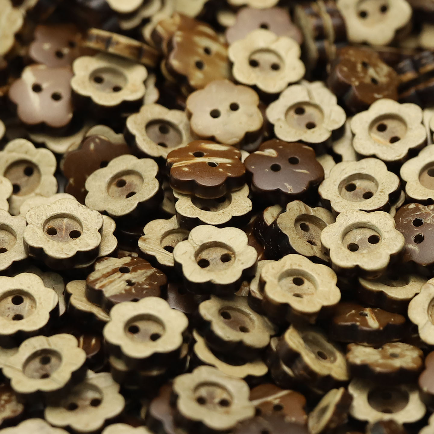 JULI Orange Botón de coco retro Camisa casual Suéter Cárdigan Botón decorativo Libro de cuentas de bricolaje Accesorios de joyería