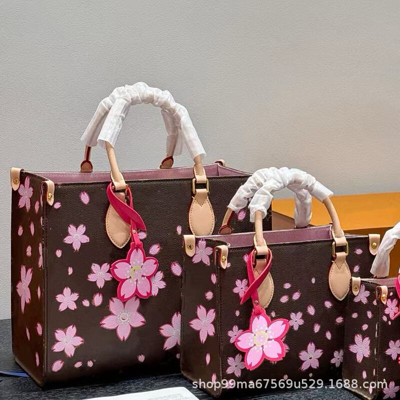 桜シリーズ手提げトート女袋ジャングルバッグtote限定連名タイプonthegoバッグショッピングバッグ|undefined