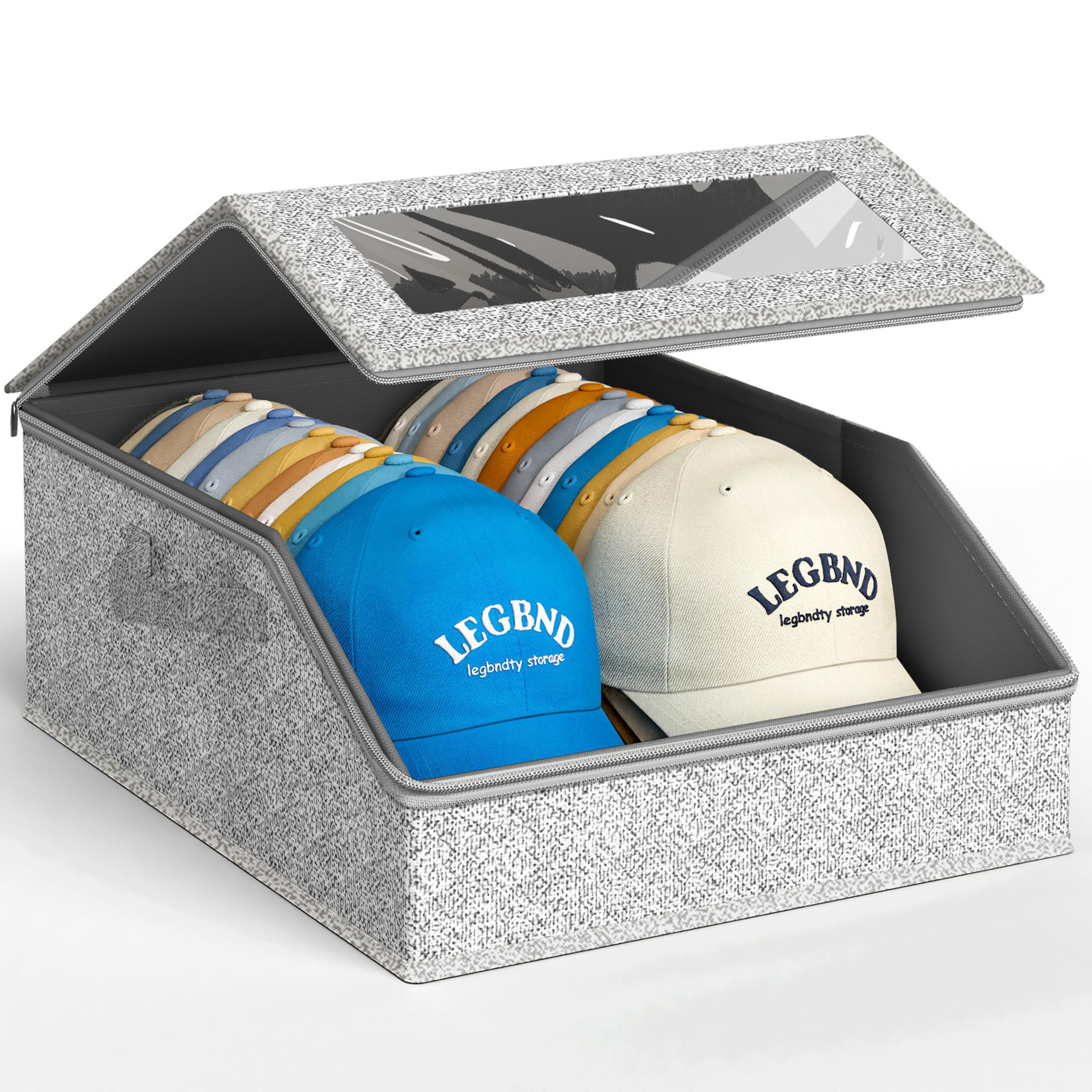 Hat with zipper
