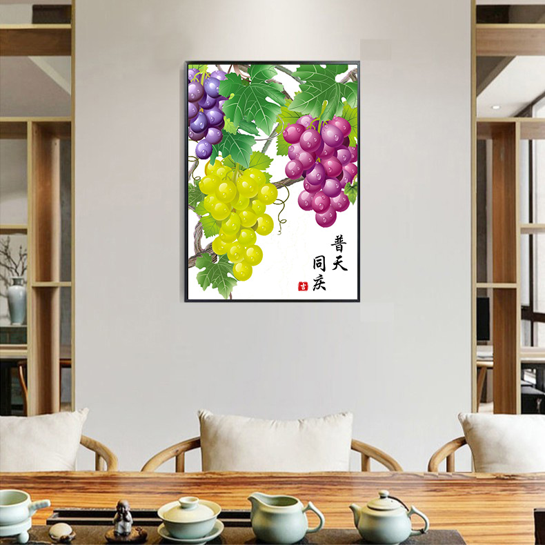 Productos genuinos Monalisa Royal punto de cruz Putian Tongqing Nuevo hilo bordado pequeña fruta pintura casera hecha a mano image 5