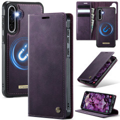 适用新款三星A56手机壳插卡A17防盗刷皮套iPhone17保护套二合一
