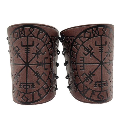 Cross-border Amazon ebay hot sale Nordic Viking embossed wristbands Medieval Renaissance COSPLAY props