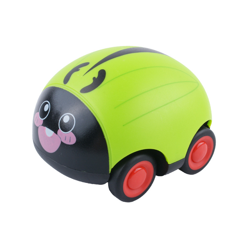 Children's Two-Way Back Toy Car Baby Cartoon Insect Beetle Inertia Fun Animal Stall Gift Wholesale