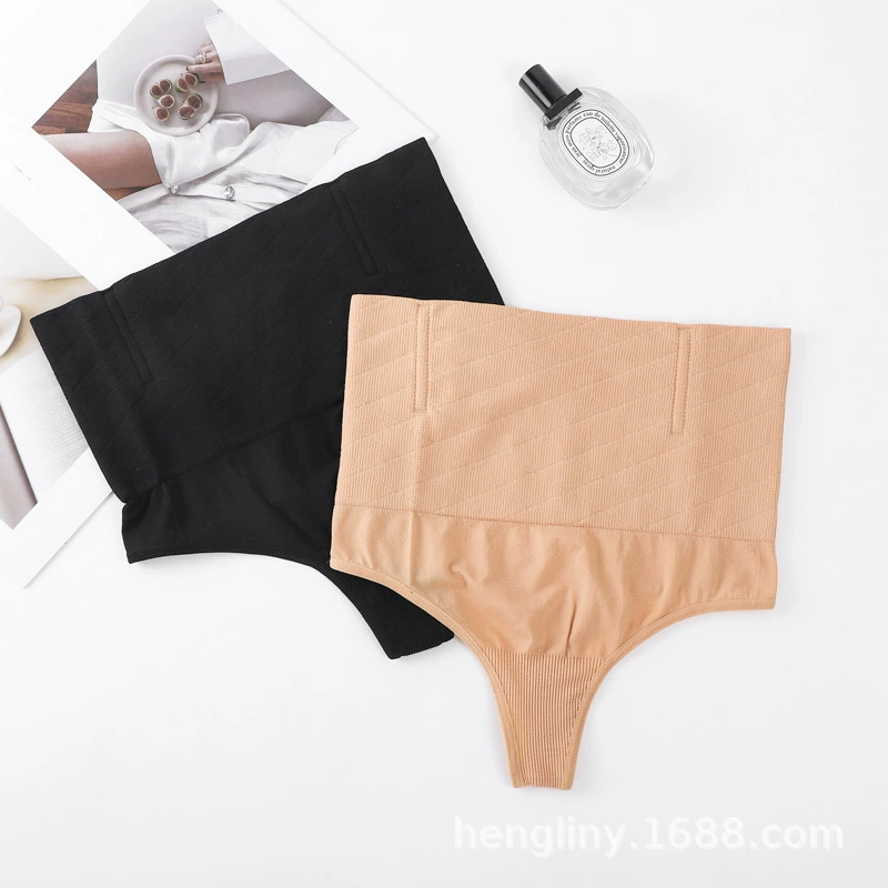 Трансграничная внешняя торговля плюс большой размер бесшовные высокие талии плюс кости, пластические брюки, бедра, сексуальный треугольник, Т-образные брюки для живота трусики женские