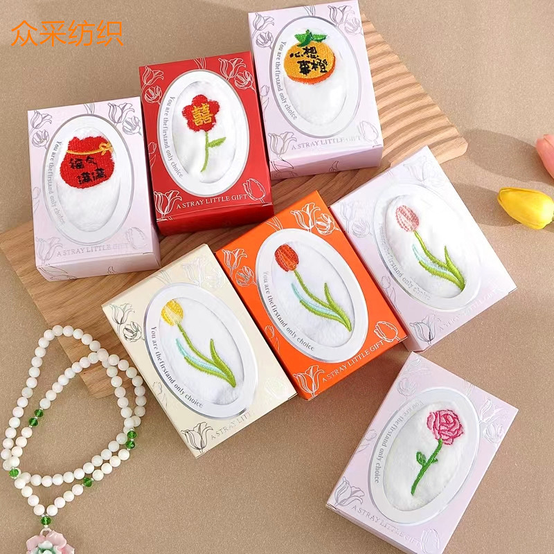 Wedding Towels, Tulip Towels, Square Towels, Souvenirs, Wedding Return Gifts, Gift Towels, Baby Full Moon Kindergarten