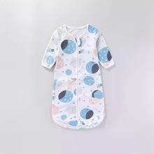 跨境婴儿睡袋夏宝宝新生儿睡衣一体式防惊跳春秋长袖睡袋四季新款