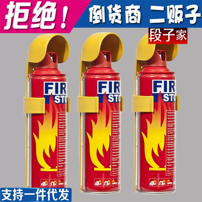 私家车小型便携灭火器500g车家两用水基型消防器材车载泡沫灭火器