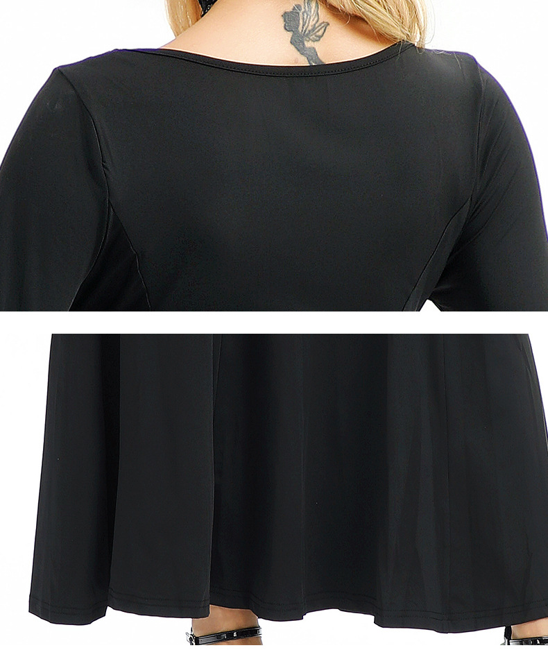 Halloween Costume In European And Style, American Hot Girl Nightclub Queen Bat Sleeve Slim Dress, Dark Gothic Women's_ecoleips.com