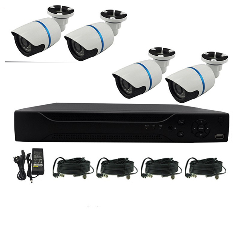 4 vías AHD 2 millones de equipos de monitoreo de visión nocturna HD kits ahd 2.0mp en sistema de CCTV