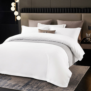 Cross-Border Hot Selling New Style Cotton Flying Edge Style Hotel and B&B Guest Rooms - Four-Piece Set - Factory Direct Sales