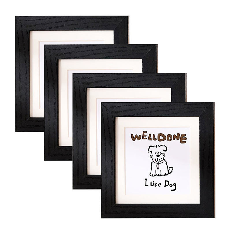 Cross-Border Square Photo Frame Display Stand 4inch Amazon Mini Photo Frame Set Photo Wall Decoration 12inch Picture Frames