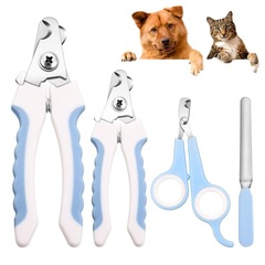 代发跨境爆品宠物指甲剪磨甲器组合猫狗通用宠物猫专用宠物指甲刀