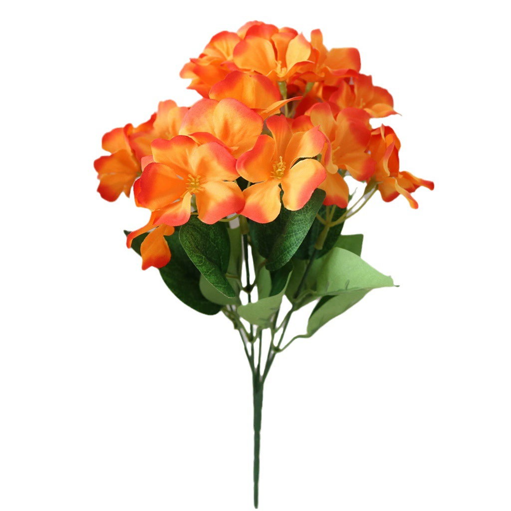 Имитационный жасмин/ begonia? цветы? Не. Текст: Simulation Begonia flower hydrangea fake flower home living room soft furnishings design ornaments with flower arrangement