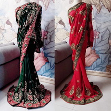 印度紗麗尼泊爾泰國6米沙麗服裝禮服直播專拍斯里蘭卡大紗麗楞哈