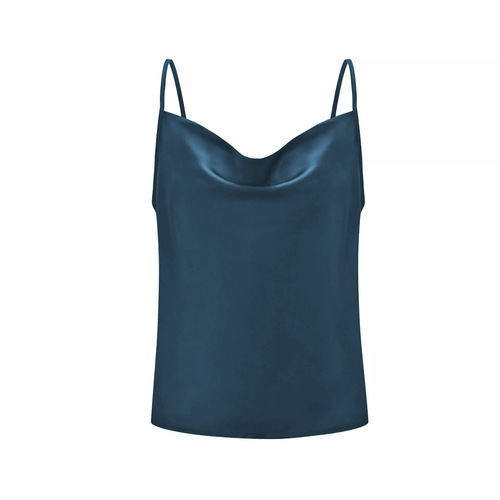 New  Summer Amazon Wish Women's Tank Top Slip Dress Basic Sheer Chiffon Shirt Top