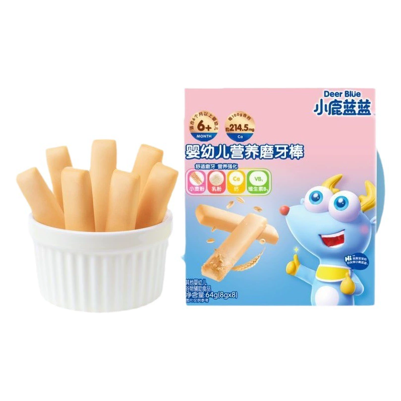 Официальный флагманский продукт Little Deer Blue: оригинальные прорезыватели для зубов для детей от 6 месяцев и старше, детские печенья-снеки с дополнительными рецептами.