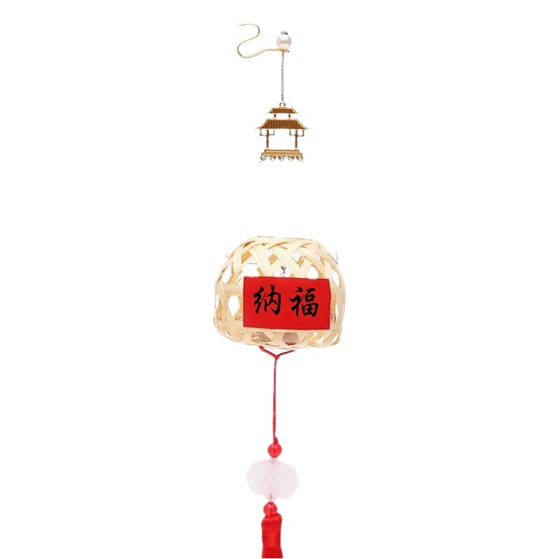 Bamboo Lanterns for Stalls, Chinese Style Portable Light-Emitting DIY Handmade Gifts, Ancient Style Lanterns, Small Goods for Stalls