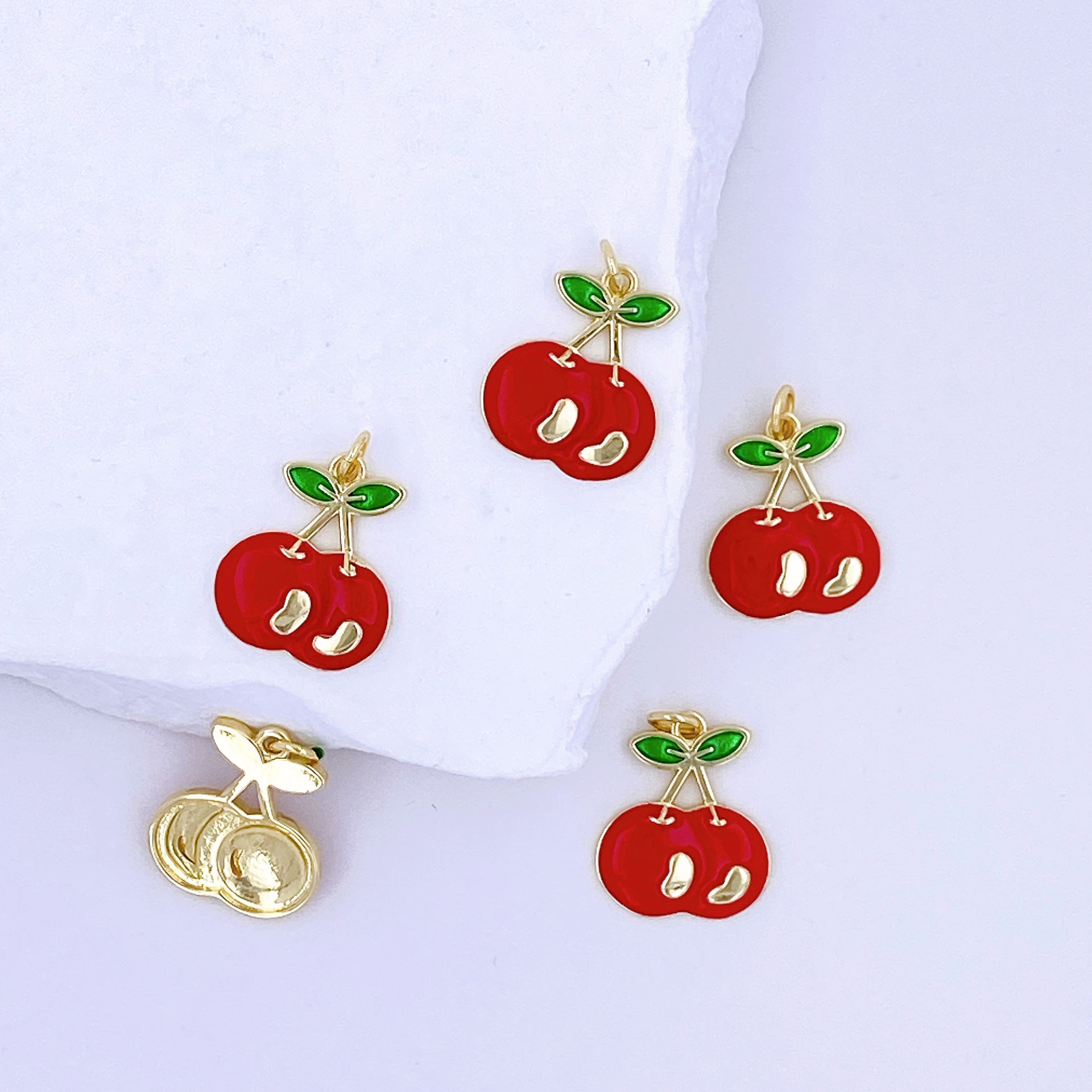 1 Piece Copper Polished Cherry Pendant display picture 6