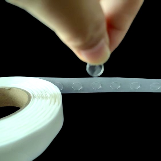 批发透明圆点胶 粘性多 规格全 出货快 全国包邮背胶