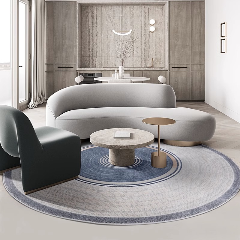 간단한 라운드 거실 카펫 침실 연구 화장대 컴퓨터 의자 로켓 의자 매트 내마모성 미끄럼 방지 침대 옆 담요