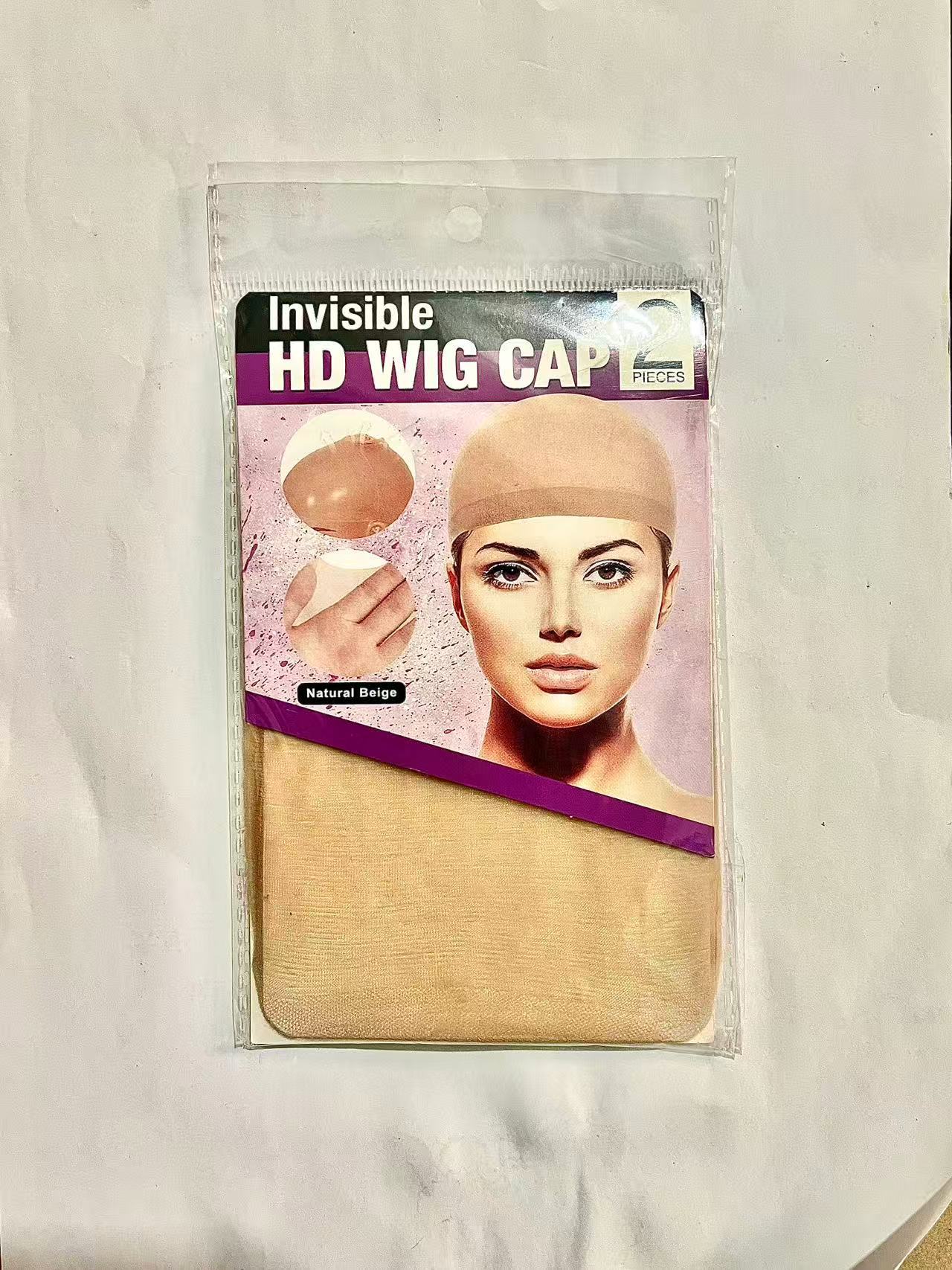 [Venta directa de fábrica] HD Stocking Wig Cap, red de cabello de encaje transparente de alta definición, sombrero de red de medias elásticas