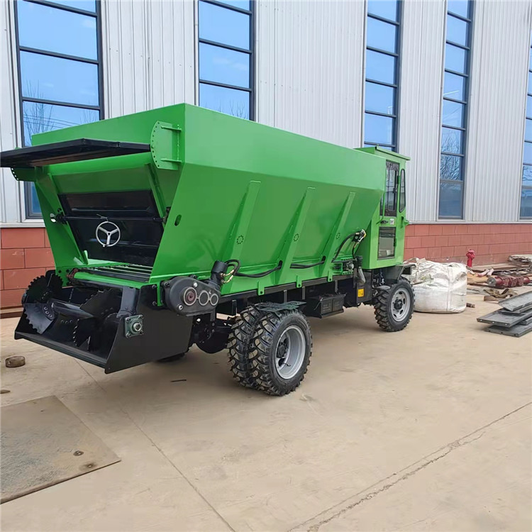 牛羊猪粪便单盘机械液压型 三轮式撒粪车 撒颗粒有机肥