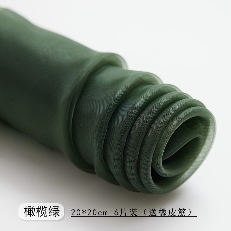 올리브그린 6개입팩 (고무밴드 포함)