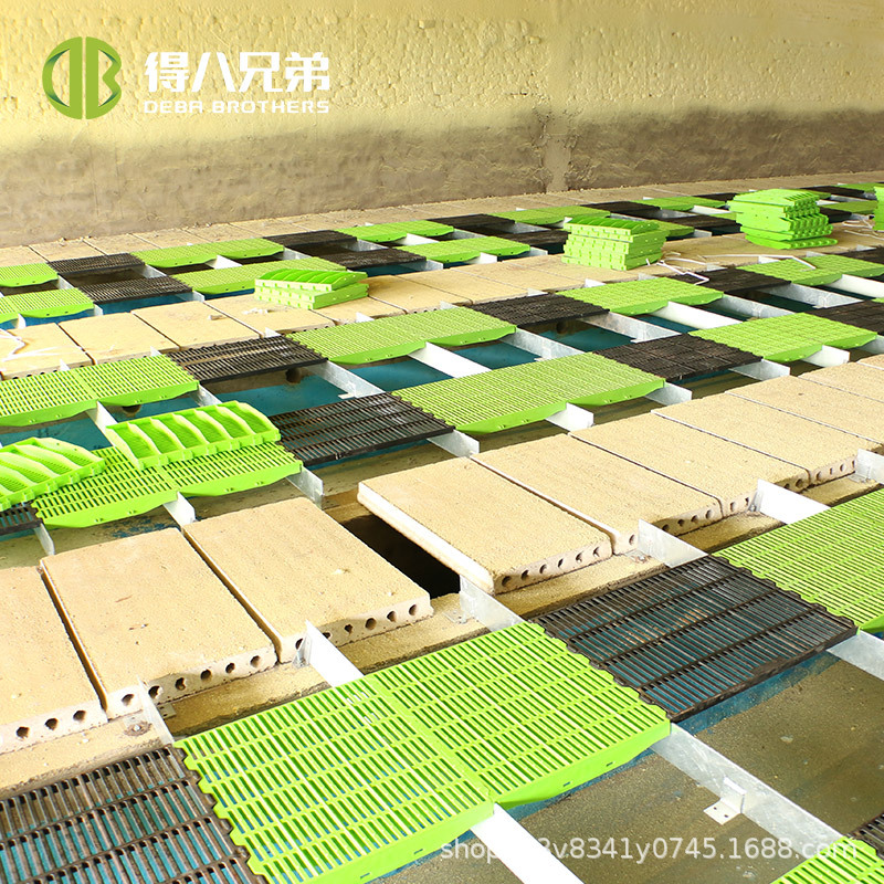 placa de fuga de estiércol de plástico antideslizante y resistente a la corrosión de alta resistencia para la cría de ganado