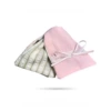 7393 vertical pattern and solid color triangle gripper - pink