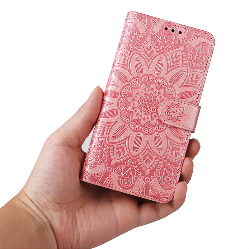 80g Weight Millet, iPhone Applicable Brands tpu, Pu Leather Material Flower Pattern Fashion Style Fashion Flower Tpu Pu Leather Millet Phone Cases 6