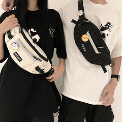 新款胸包男日系工裝風原宿運動斜挎包韓國百搭學生騎行單肩腰包潮