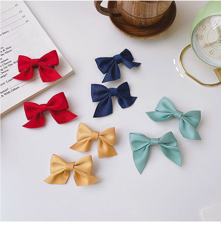 Kid'S Cute Sweet Bow Knot Alloy Cloth Hair Clip display picture 2